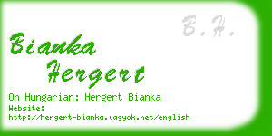 bianka hergert business card